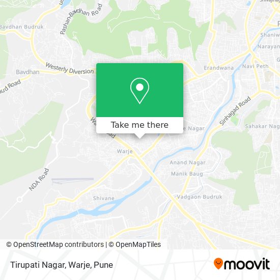 Tirupati Nagar, Warje map