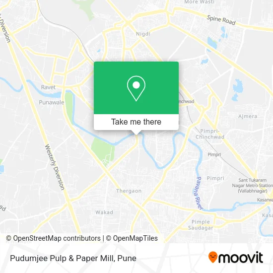 Pudumjee Pulp & Paper Mill map