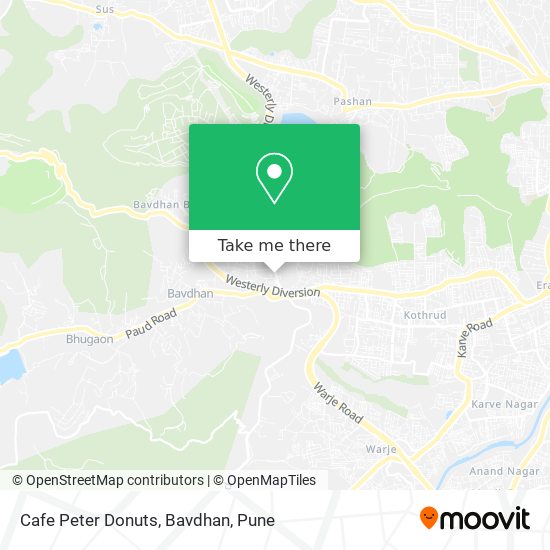 Cafe Peter Donuts, Bavdhan map