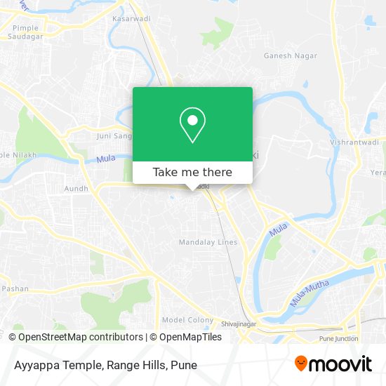 Ayyappa Temple, Range Hills map