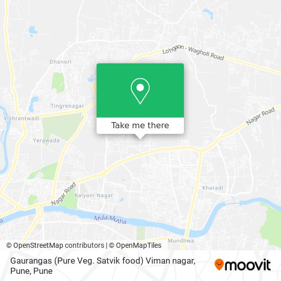 Gaurangas (Pure Veg. Satvik food) Viman nagar, Pune map