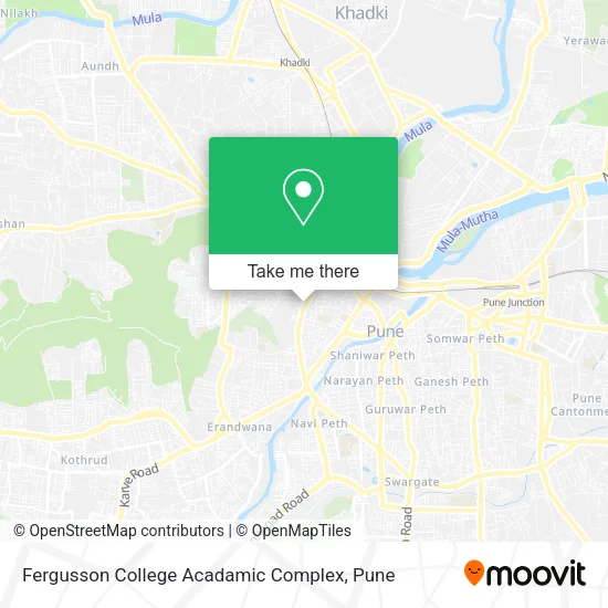 Fergusson College Acadamic Complex map