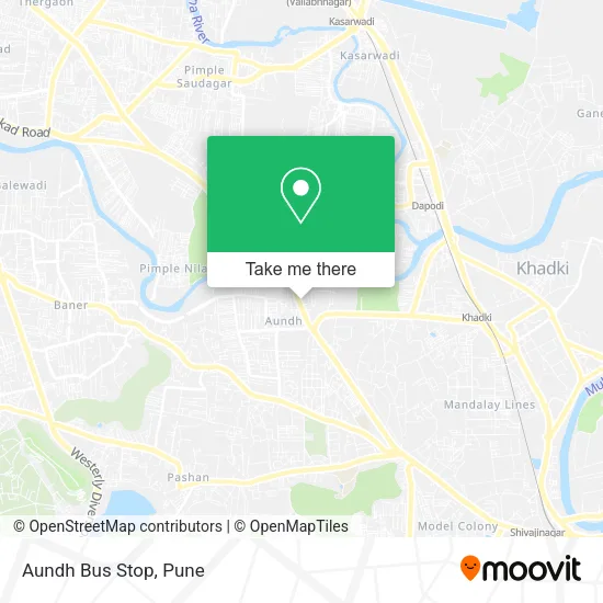 Aundh Bus Stop map