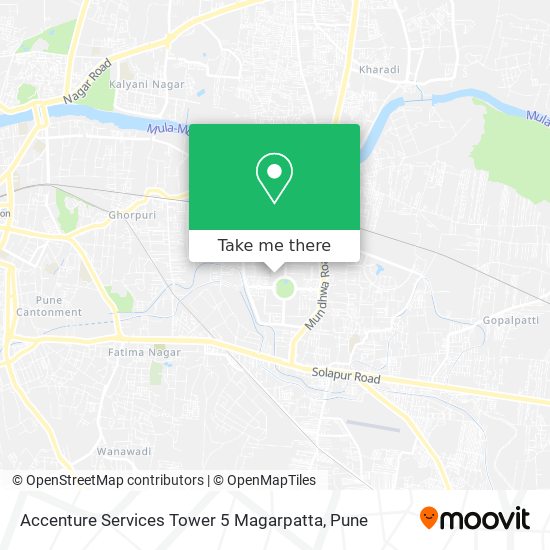 Accenture Services Tower 5 Magarpatta map