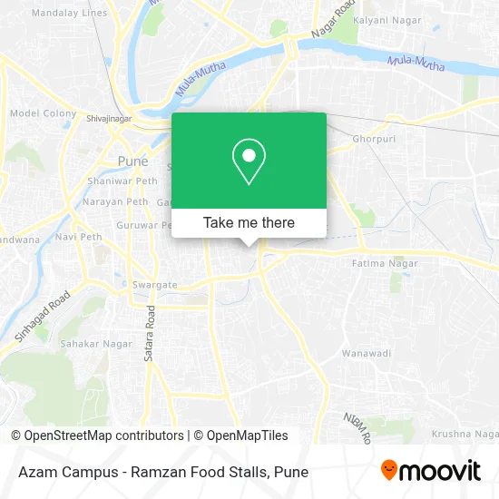 Azam Campus - Ramzan Food Stalls map