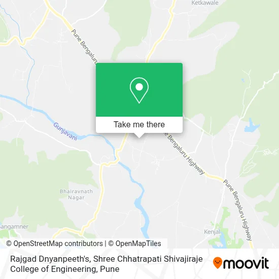 Rajgad Dnyanpeeth's, Shree Chhatrapati Shivajiraje College Of Engineering map