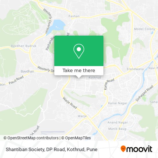 Shantiban Society, DP Road, Kothrud map