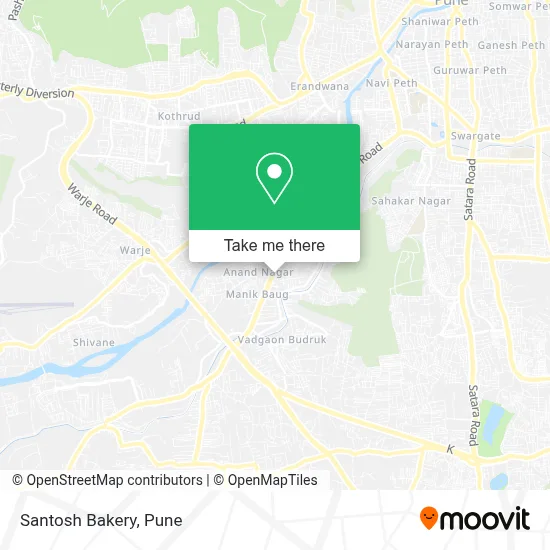 santosh bakery map