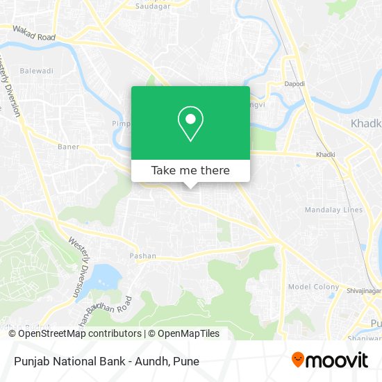 Punjab National Bank - Aundh map