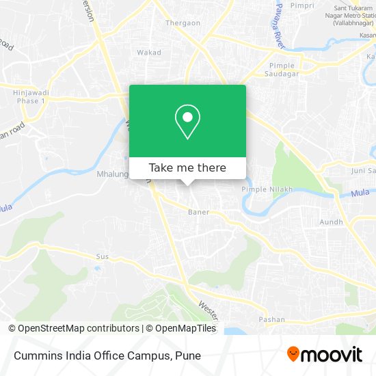 Cummins India Office Campus map