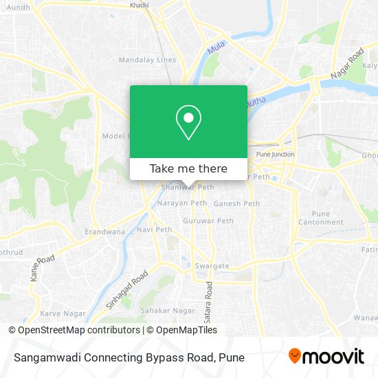 Sangamwadi Connecting Bypass Road map
