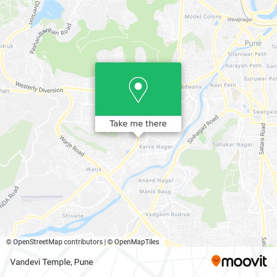 Vandevi Temple map