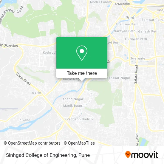 Sinhgad College of Engineering map