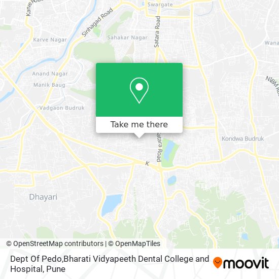 Dept Of Pedo,Bharati Vidyapeeth Dental College and Hospital map