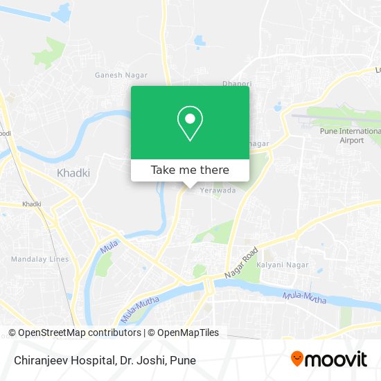 Chiranjeev Hospital, Dr. Joshi map