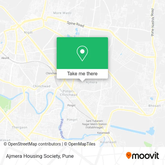 Ajmera Housing Society map