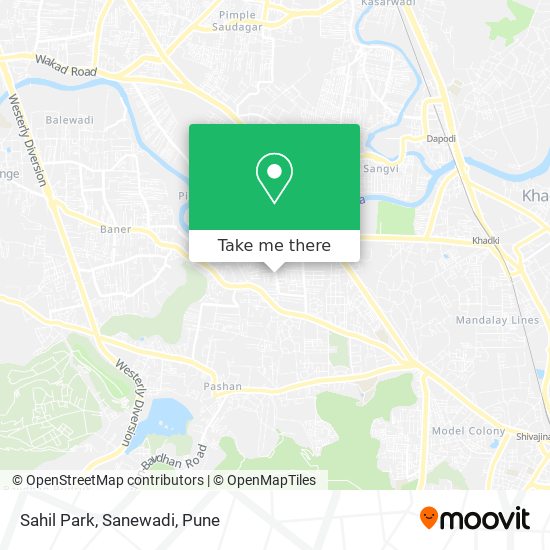 Sahil Park, Sanewadi map