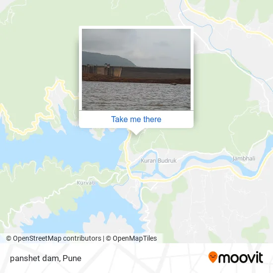 panshet dam map