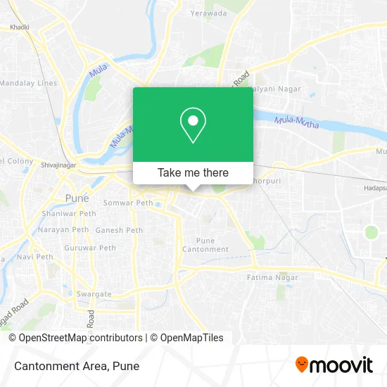 Cantonment Area map