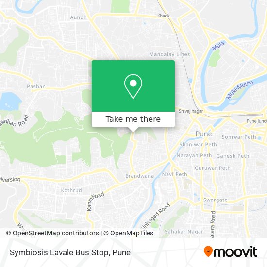 Symbiosis Lavale Bus Stop map