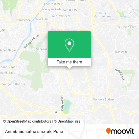 Annabhau sathe smarak map