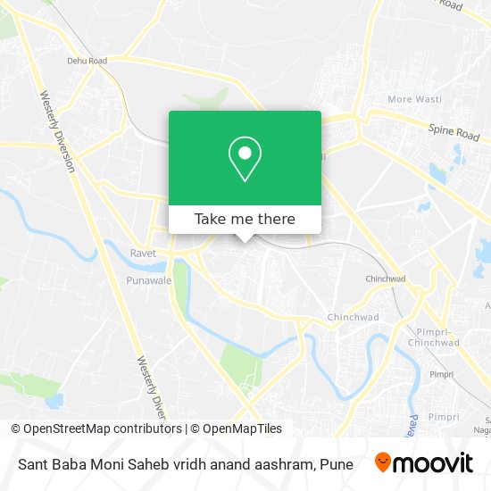 Sant Baba Moni Saheb vridh anand aashram map
