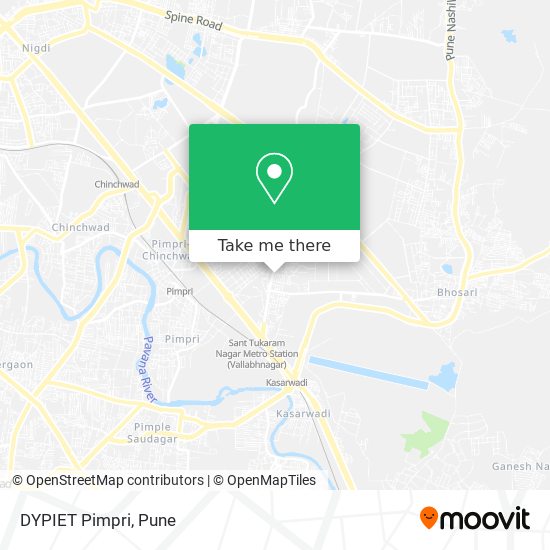 DYPIET Pimpri map