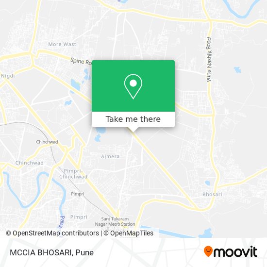 MCCIA BHOSARI map