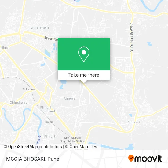MCCIA BHOSARI map