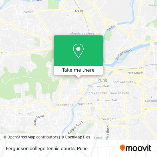 Fergusson college tennis courts map