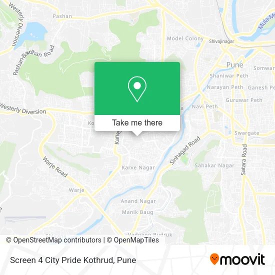 Screen 4 City Pride Kothrud map