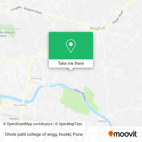 Dhole patil college of engg, hostel map
