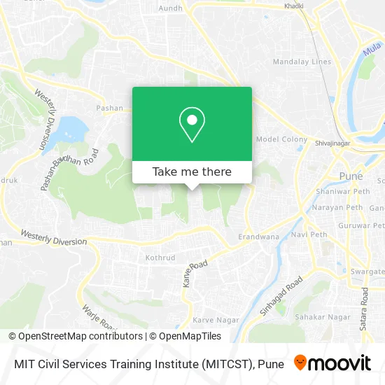 MIT Civil Services Training Institute (MITCST) map