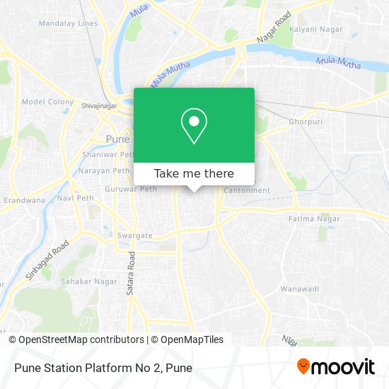 Pune Station Platform No 2 map