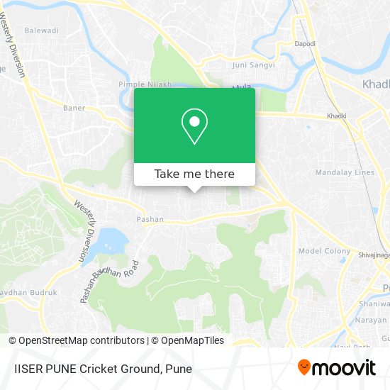 IISER PUNE Cricket Ground map