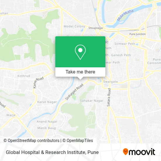 Global Hospital & Research Institute map