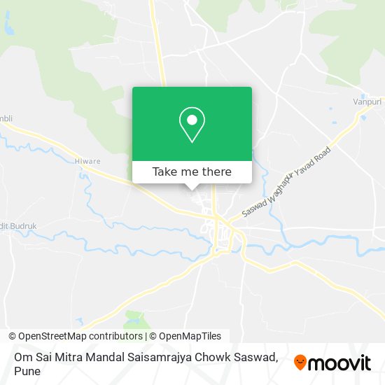 Om Sai Mitra Mandal Saisamrajya Chowk Saswad map