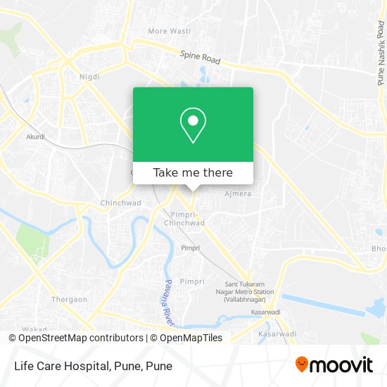 Life Care Hospital, Pune map