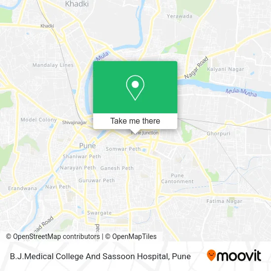 B.J.Medical College And Sassoon Hospital map
