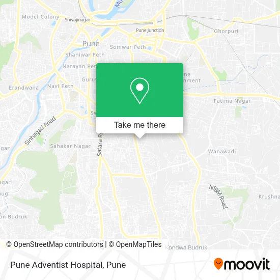Pune Adventist Hospital map