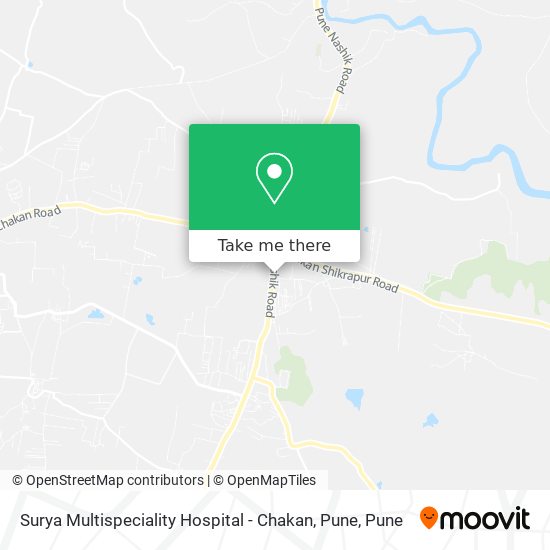 Surya Multispeciality Hospital - Chakan, Pune map