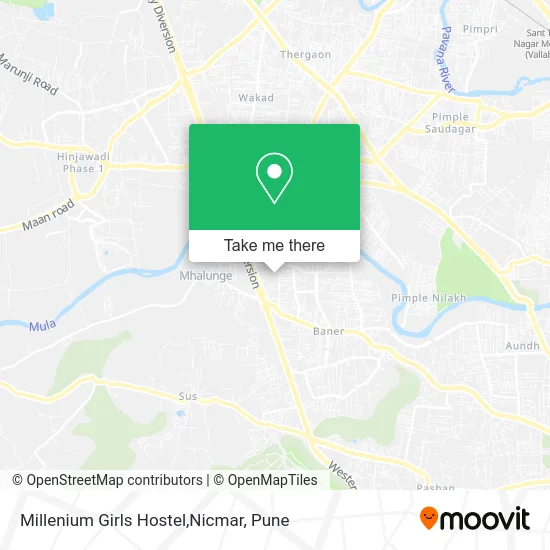 Millenium Girls Hostel,Nicmar map