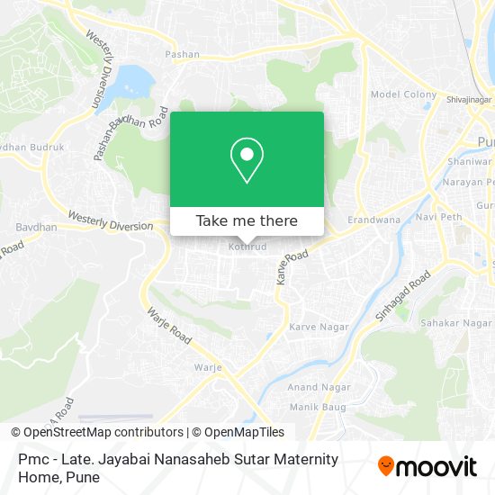 Pmc - Late. Jayabai Nanasaheb Sutar Maternity Home map