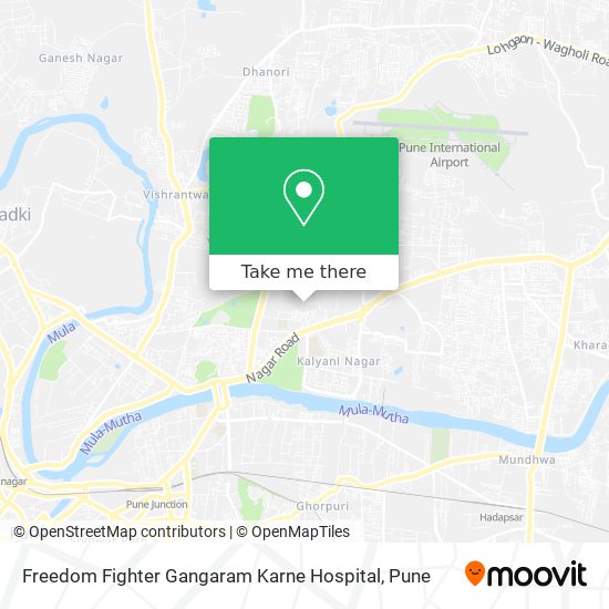 Freedom Fighter Gangaram Karne Hospital map