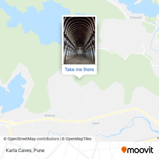 Karla Caves map