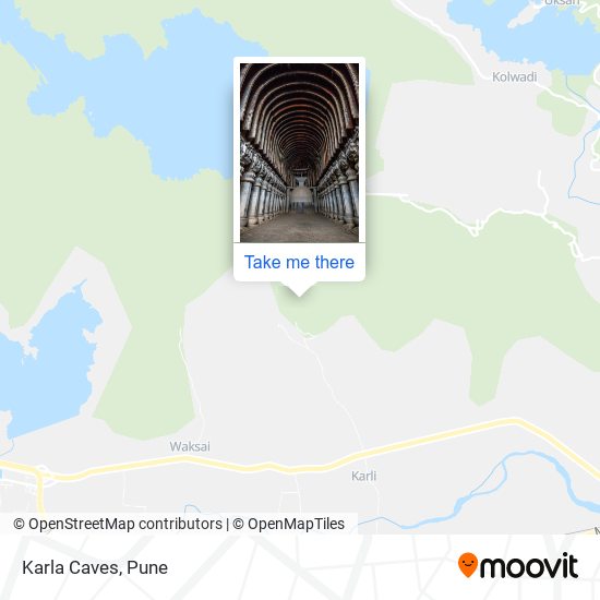 Karla Caves map