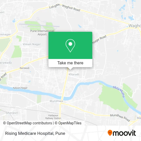 Rising Medicare Hospital map