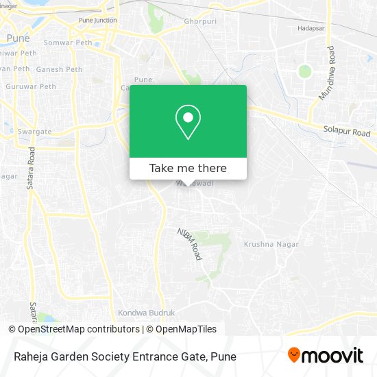 Raheja Garden Society Entrance Gate map