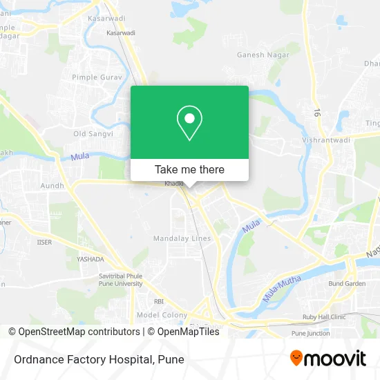 Ordnance Factory Hospital map