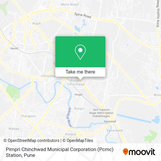 Pimpri Chinchwad Municipal Corporation (Pcmc) Station map